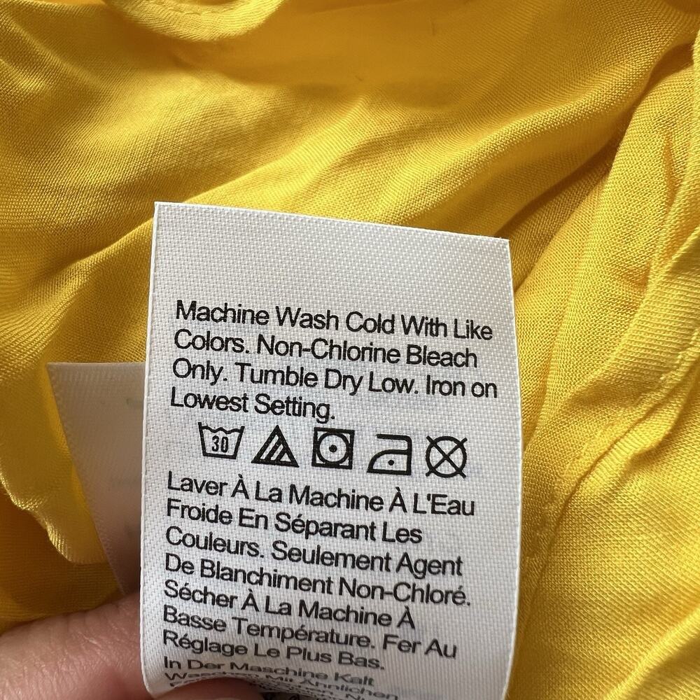 J.Crew Womens A-line Stretch Cotton Poplin Midi Dress Yellow Size 10 New - Picture 7 of 8